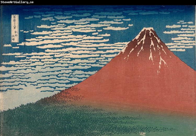 Katsushika Hokusai Mount Fuji in Clear Weather (nn03)